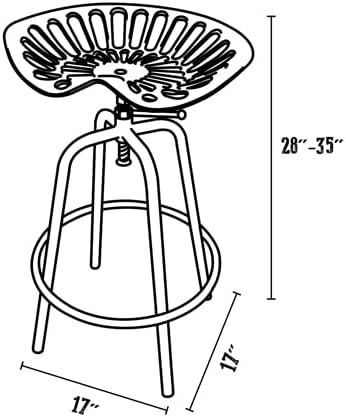 Bronze Tractor Stool