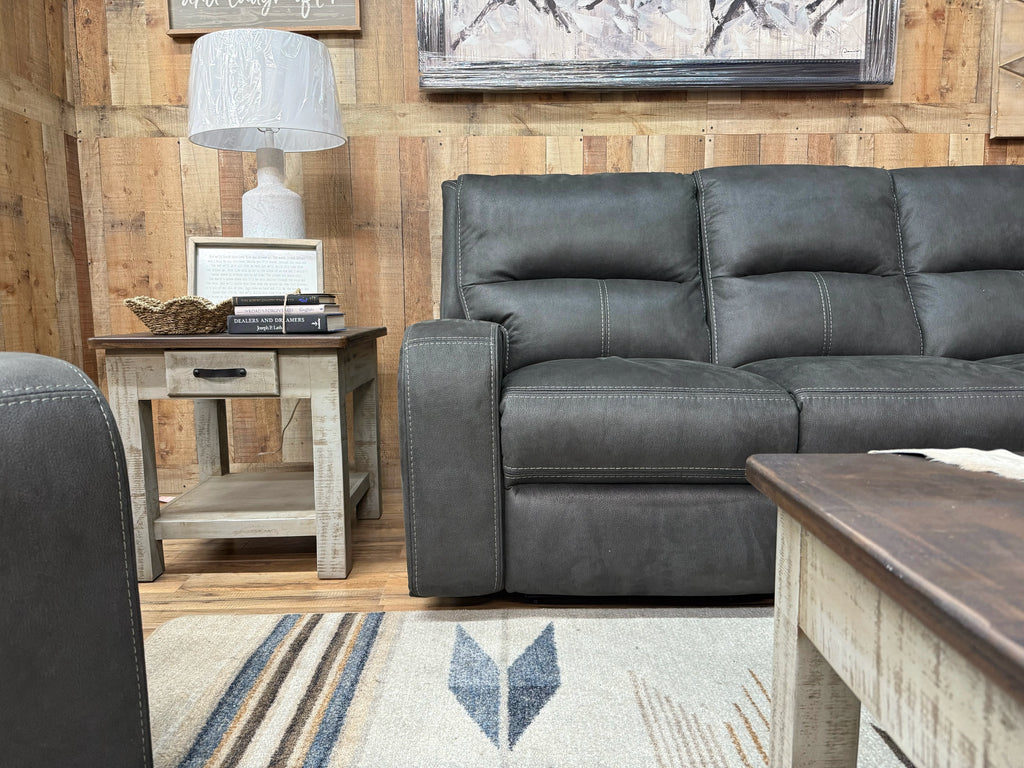 Slate Reclining Sofa Set
