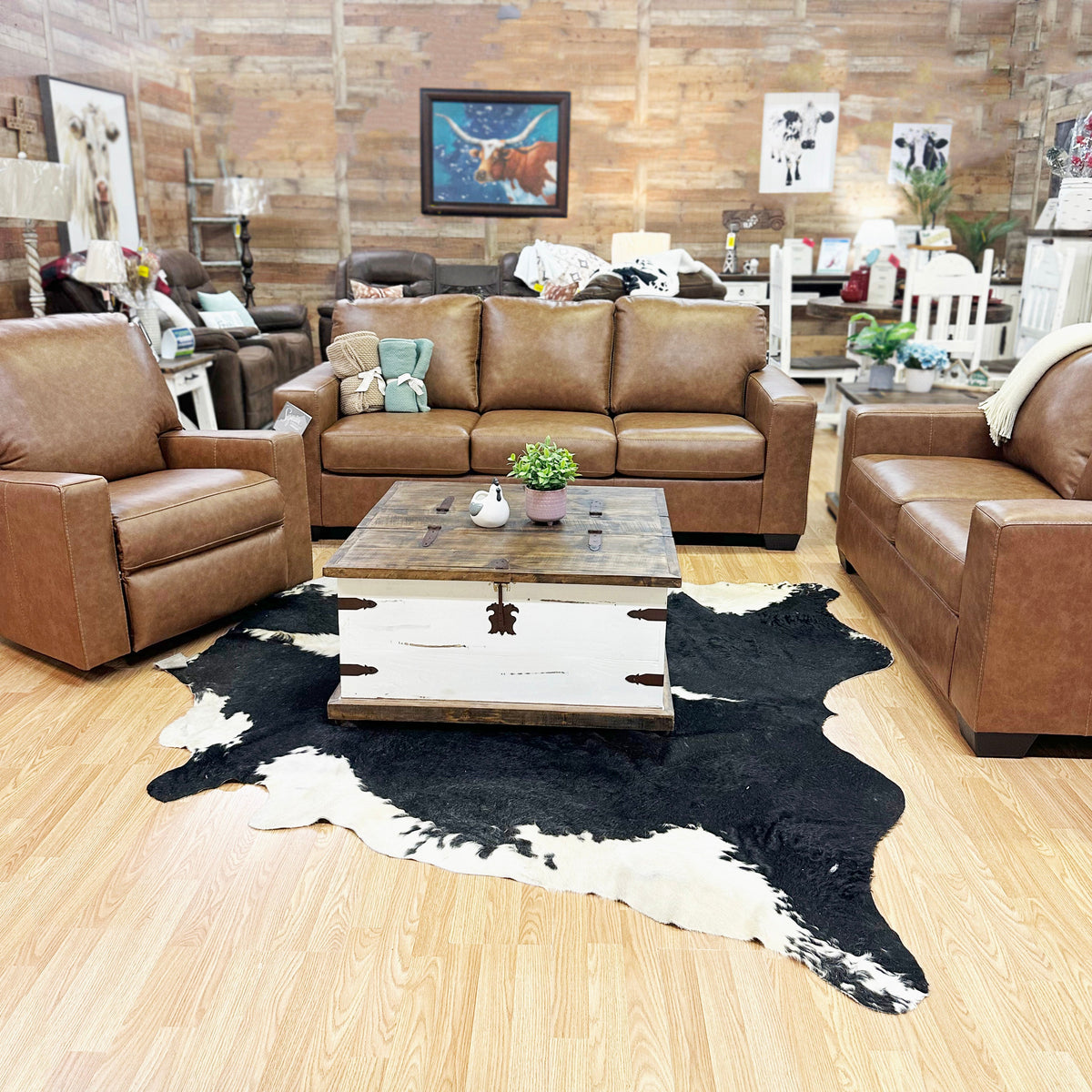 Sienna Leather Sofa Set