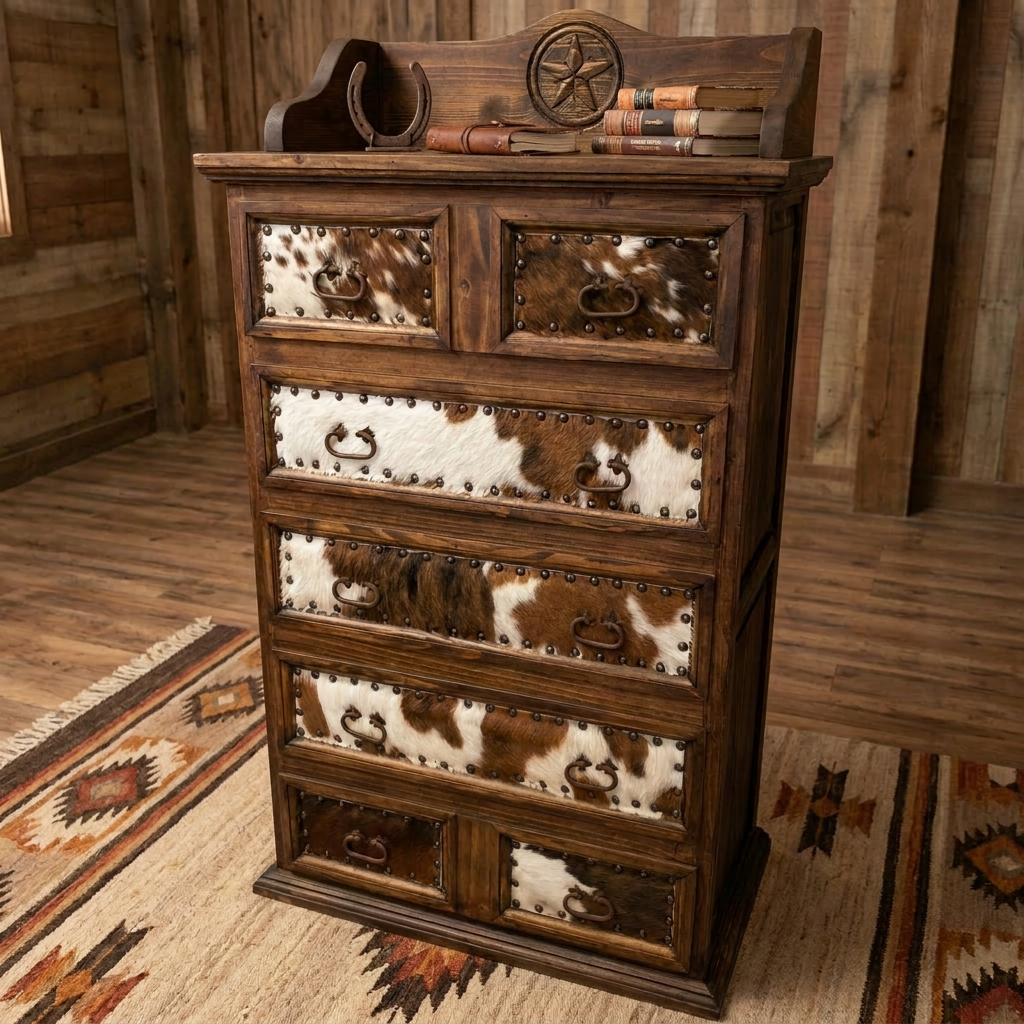 Cowhide Chest