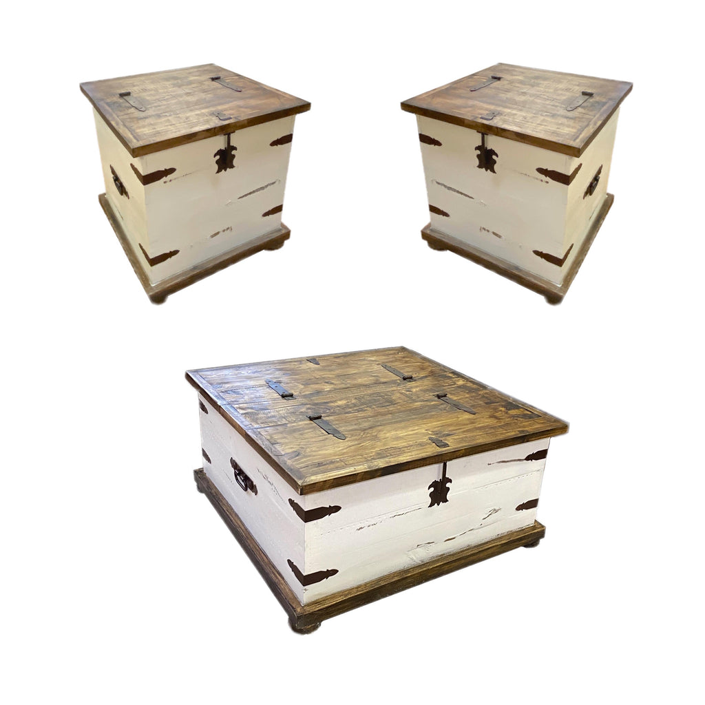 Farmhouse Trunk Coffee Table Set