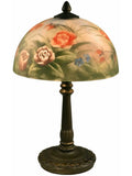Rose Dome Hand Painted Table Lamp