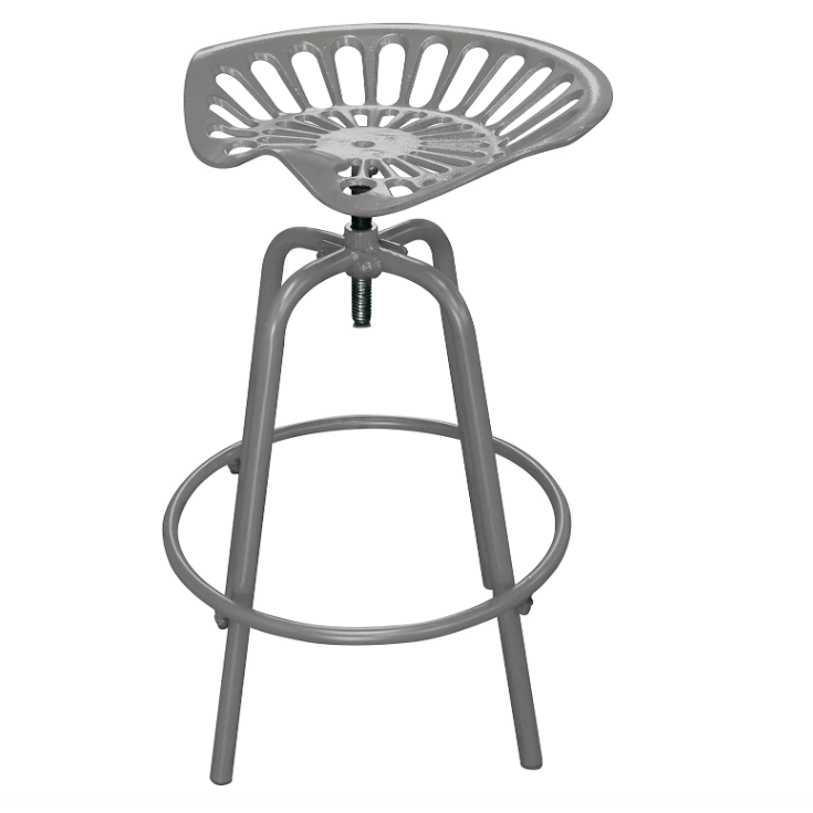 Gray Tractor Stool