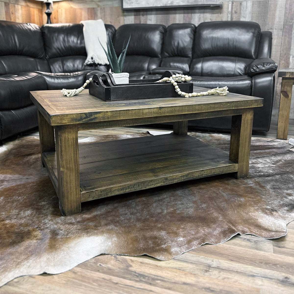 Modern Rustic Coffee Table Set