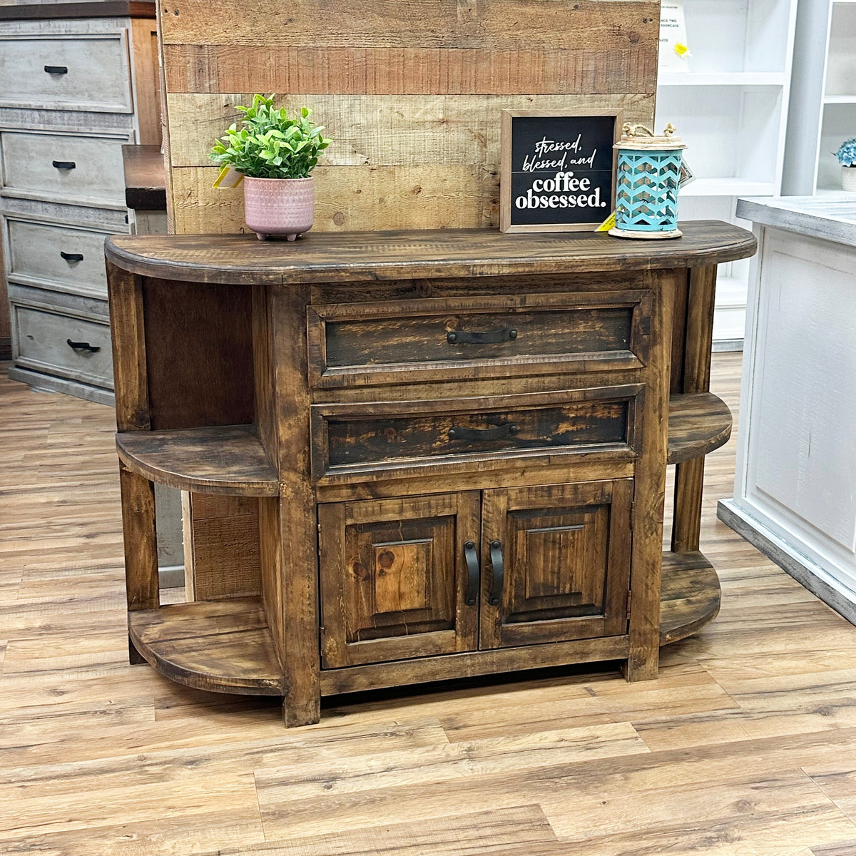 Distressed Accent Console