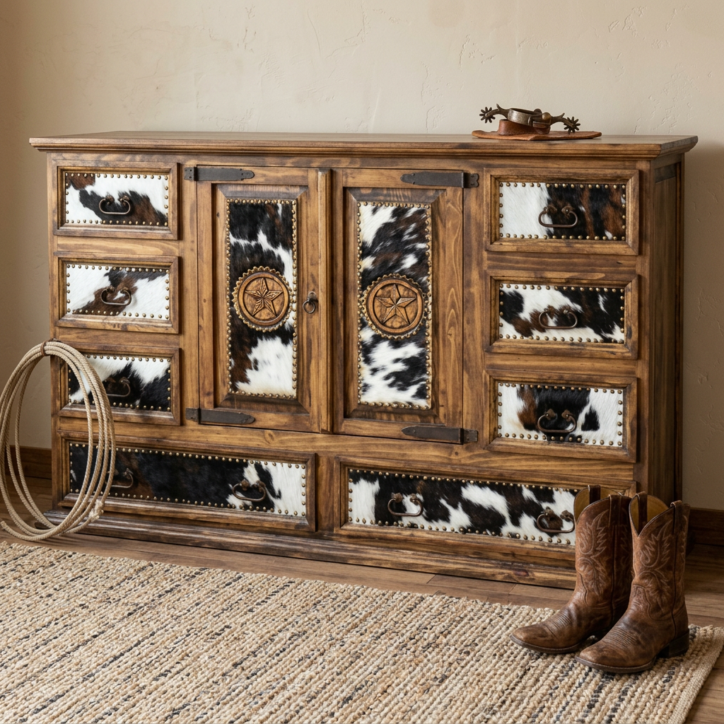 Cowhide Dresser