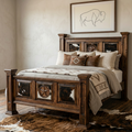Cowhide Dark Oasis Bed