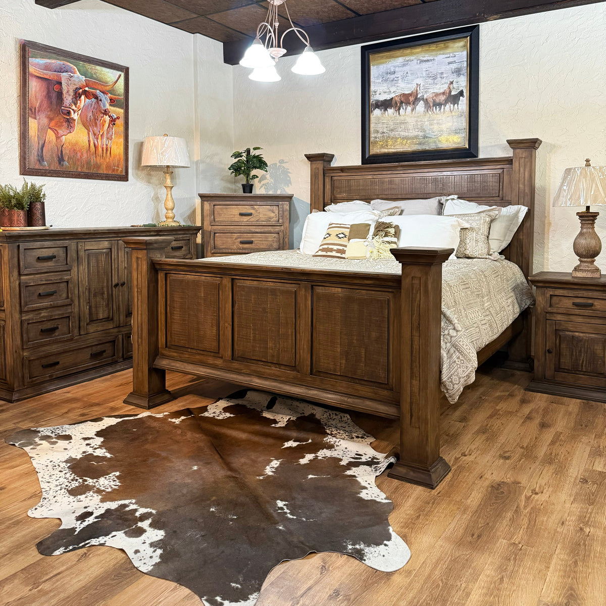 Western Coffee Bedroom Set