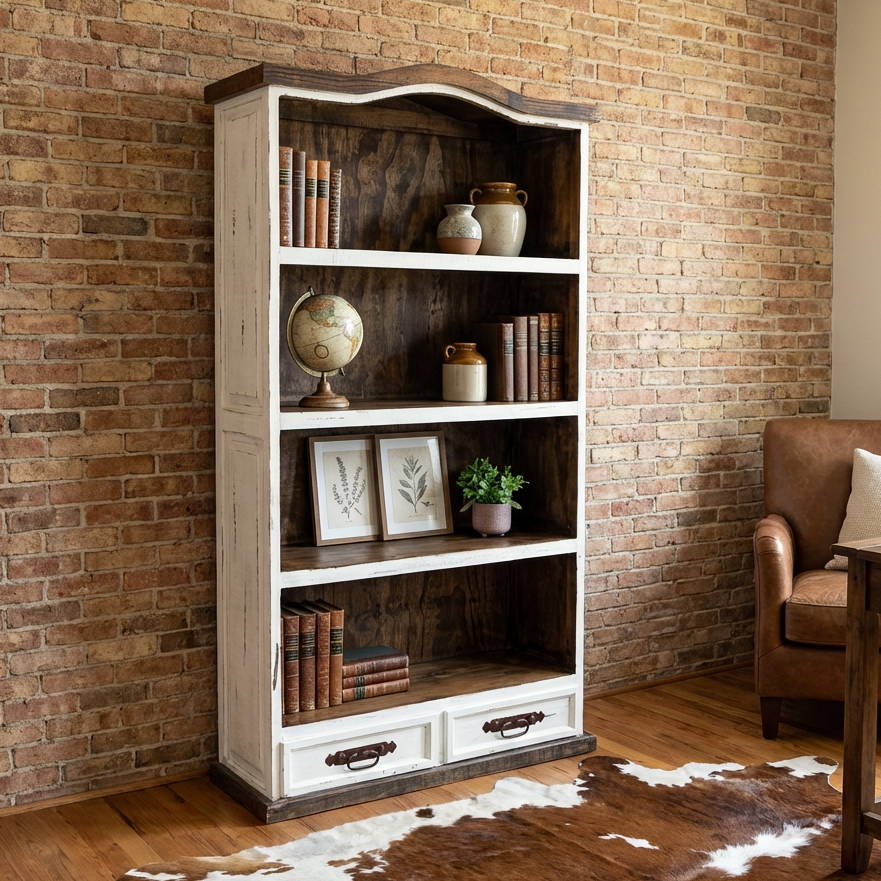 Gatlinburg 2 Drawer Bookcase