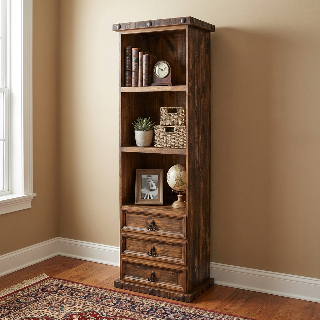 Ponderosa Skinny Bookcase