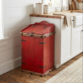 True Red Trash Can