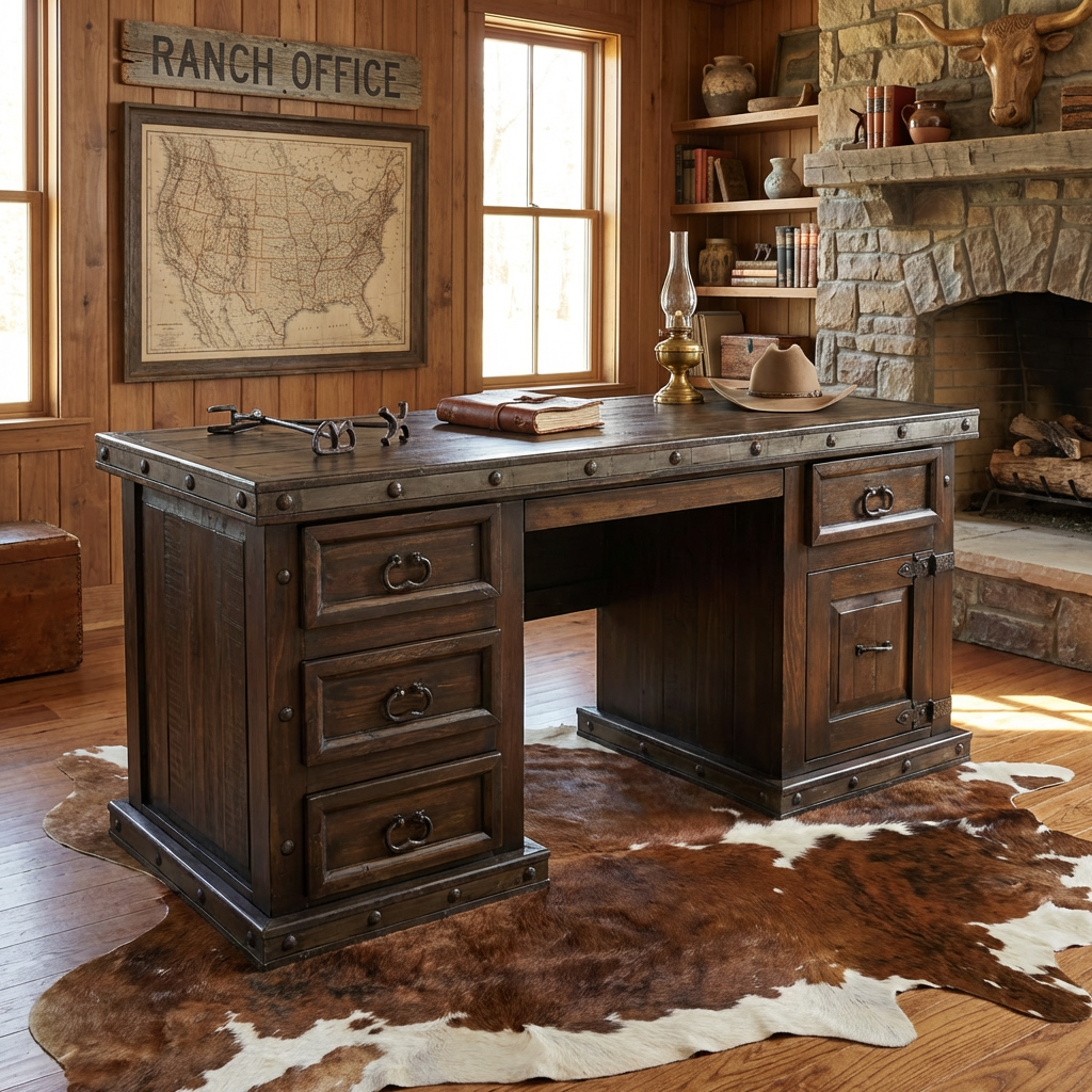 Old West Computer Desk