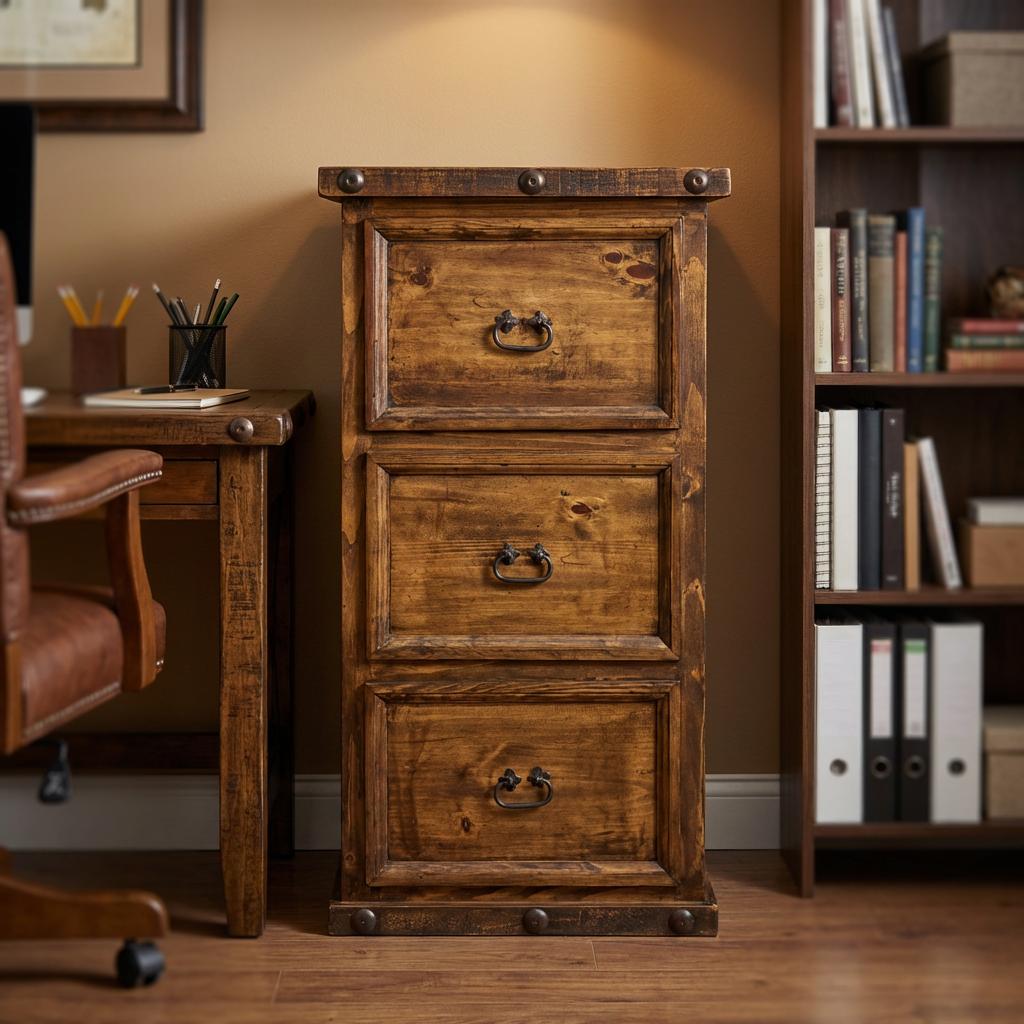 Ponderosa 3 Drawer Filing Cabinet