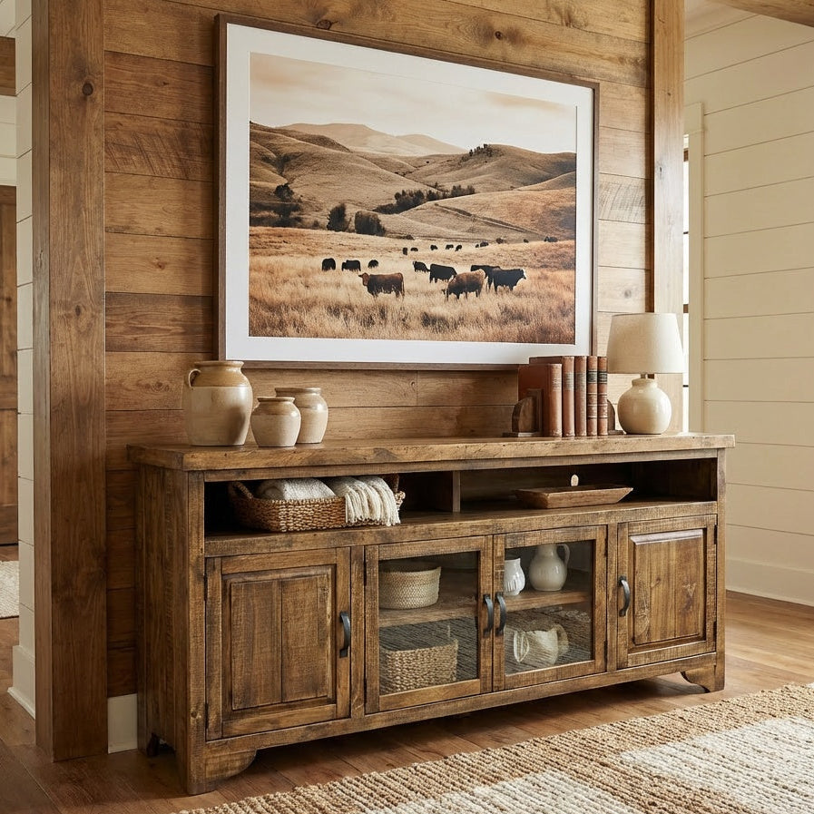 Modern Rustic 80" TV Stand