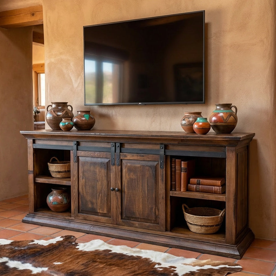 Brazos 75" Barn Door TV Stand