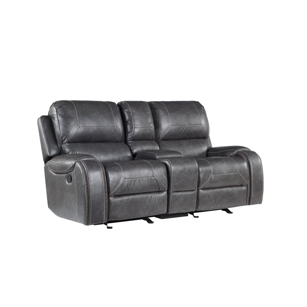 Steel Reclining Sofa Set
