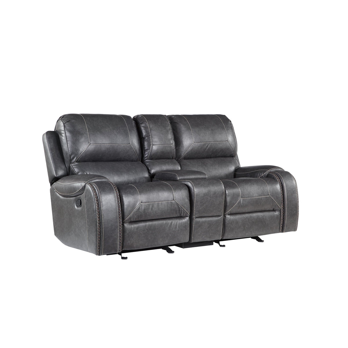 Steel Reclining Sofa Set