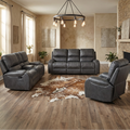 Steel Reclining Sofa Set