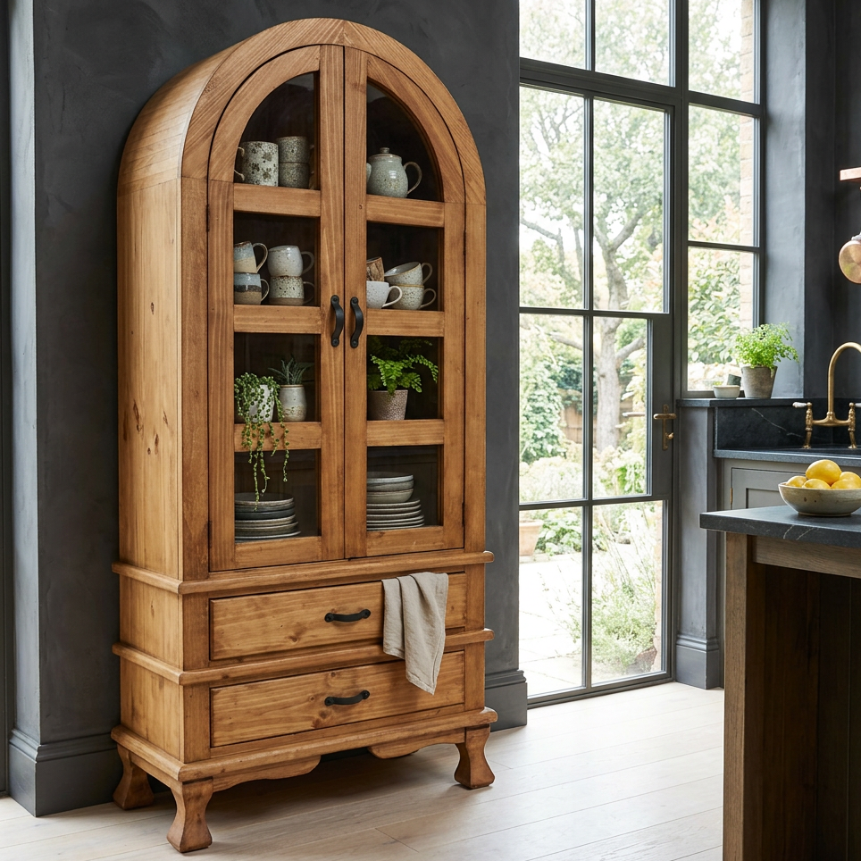 Stockyards Arched Cabinet